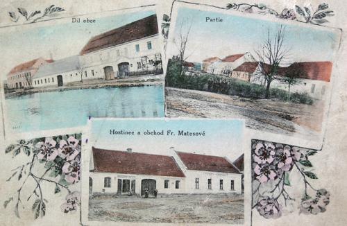 Chrášťany na&nbsp;historické pohlednici