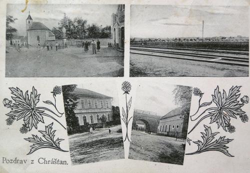 Chrášťany na&nbsp;historické pohlednici